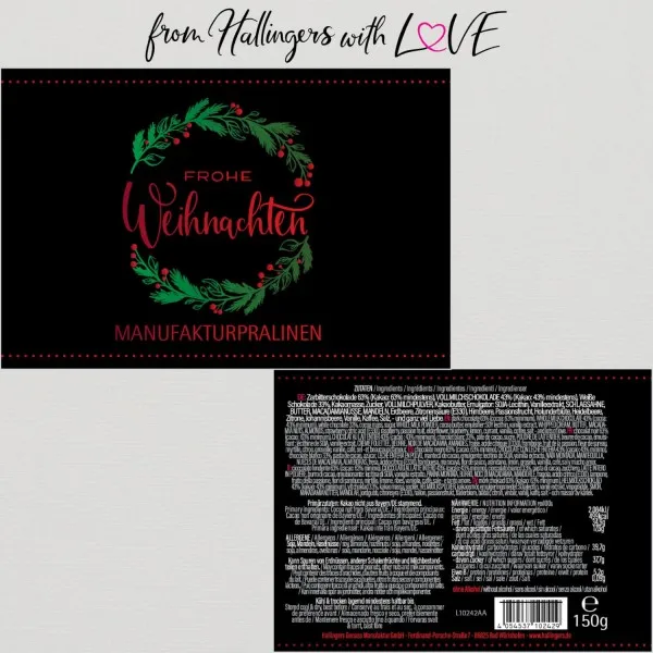 Frohe Weihnachten (Pralinen Mix, ohne Alkohol)