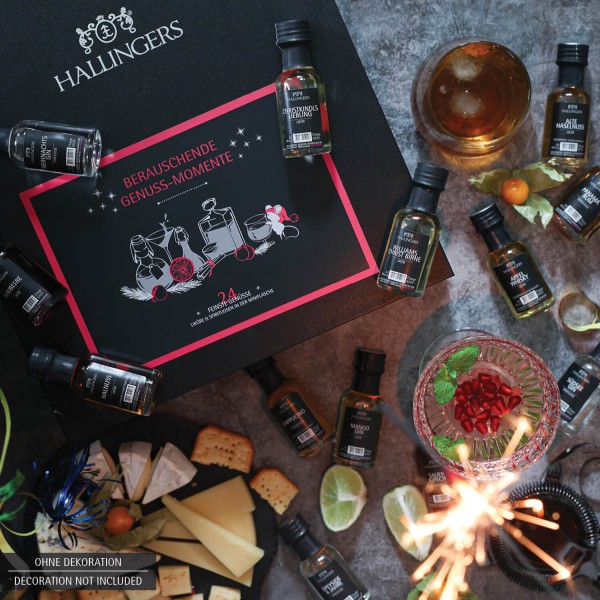 Premium Spirituosen und Likör Adventskalender (720ml) - Berauschende Genussmomente - Whisky, Rum, Gin, Spirituose & Likör (Set)