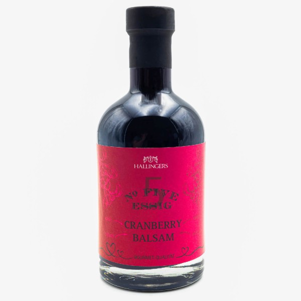 Gourmet-Essig (350ml) - Bezaubernder Cranberry-Balsam (3% Säure) (Exklusivflasche)