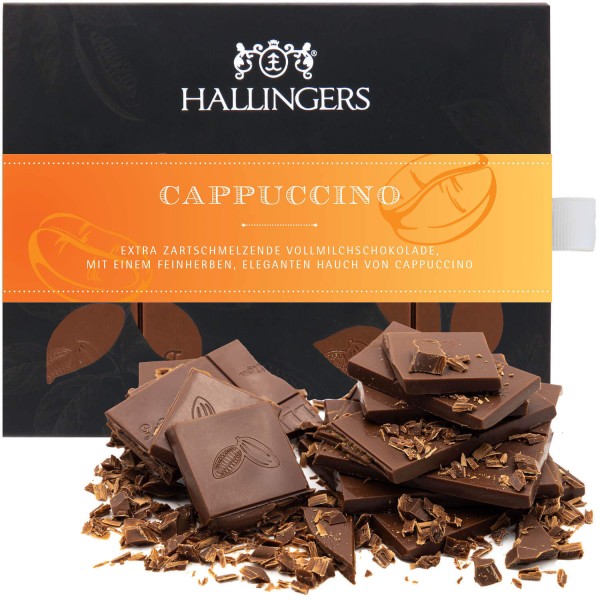 Vollmilch-Schokolade mit Cappucino hand-geschöpft (90g) - Cappucino (Tafel-Karton)