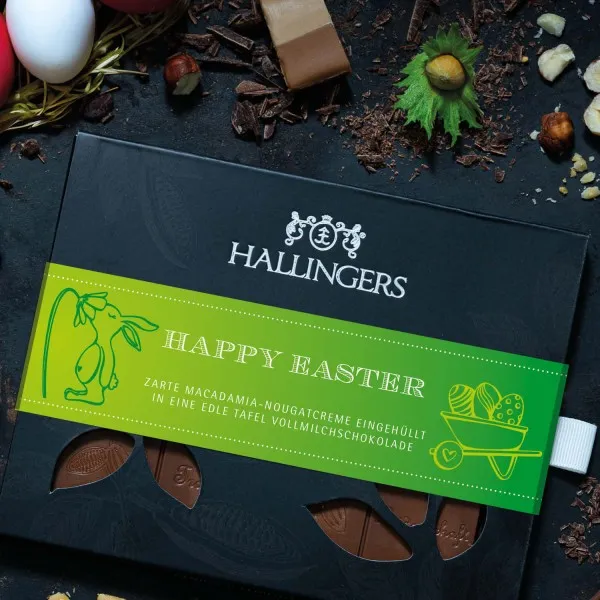 4 Oster Tafeln (Bundle) - Ostergeschenke für Osterkörbchen zu Ostern, 4er Osterset handmade Tafeln Oster Schokolade (360g)