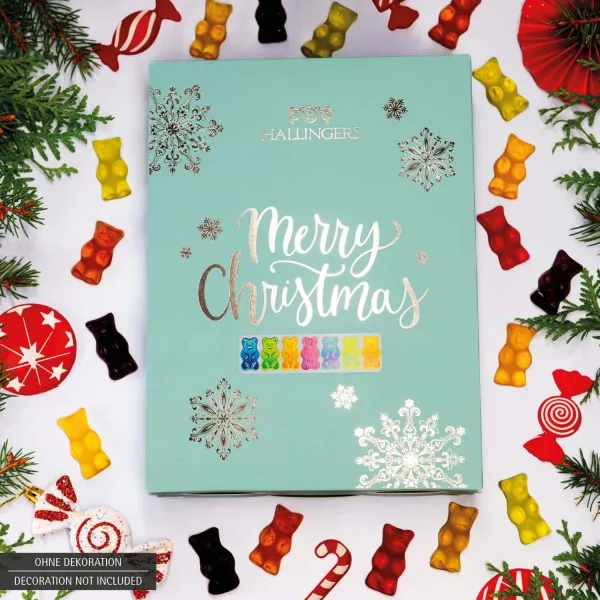 Weihnachtsmäuse (Buch-Karton) - Gummibärchen Adventskalender handmade, mit Fruchtsaftbärchen (500g)