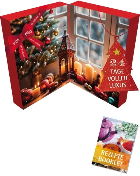 Winterzeit XXL - Feinkost-Mix-Set, loser Tee & Likör im Glas
