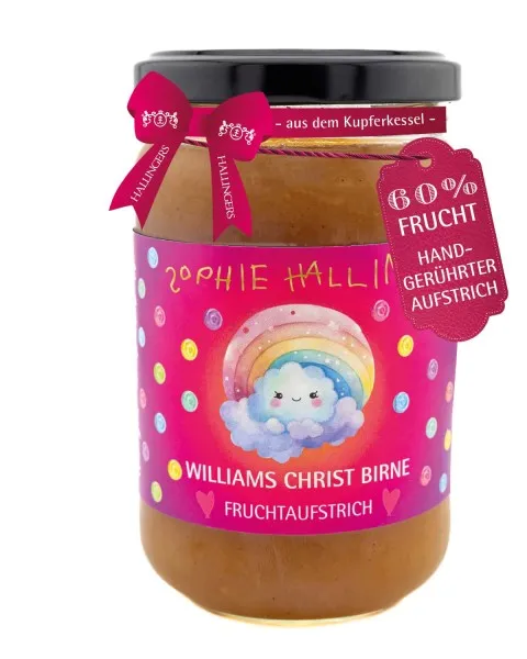 Sophies Birne (Williams-Christ-Birne) - Fruchtaufstrich, handgerührt Kupferkessel
