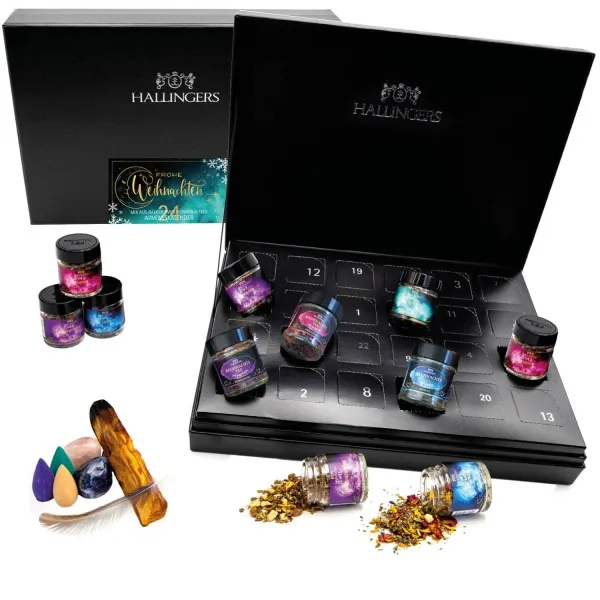 Frohe Weihnachten Räucherwerk-Set (24 Räucherwerke im Glas)