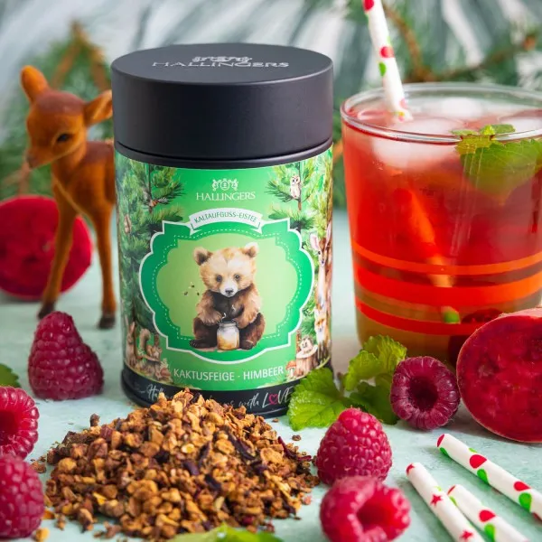 Hallingers Genuss Manufaktur Cold Tea Jger-Geschenk - loser Eistee als  Kaltaufguss, Cold Brew edle Geschenk-Dose \"Waidmannsheil Eistee\" mit  Kaktus, Himbeer & Hibiskus, Jagd-Geschenkidee fr Jger