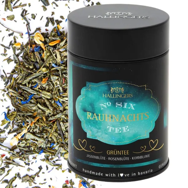 Rauhnacht No. Six - VI (Premiumdose) - Spiritueller Tee als Begleiter in den Rauhnächten auch als Geschenk zu Advent & Weihnachten (100g)