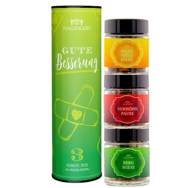 Gute Besserung (3 Tees im Glas)