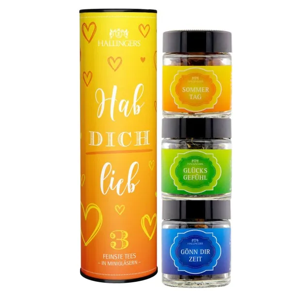 Hab Dich lieb (3 Tees im Glas)