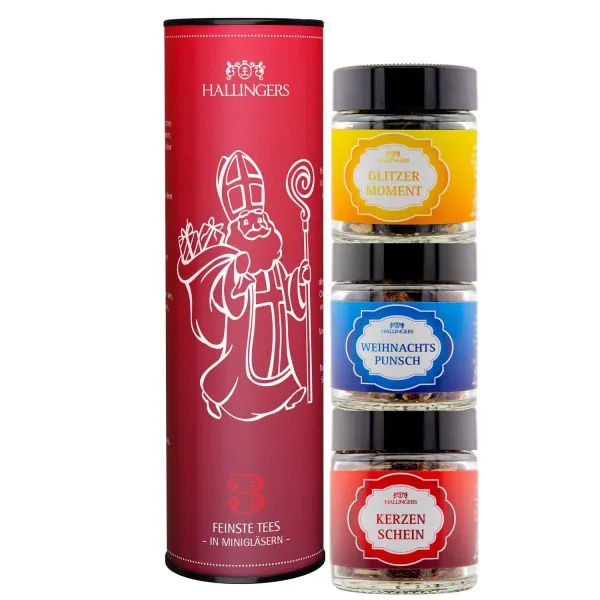 Vom Nikolaus (3 Weihnachts-Tees im Glas)