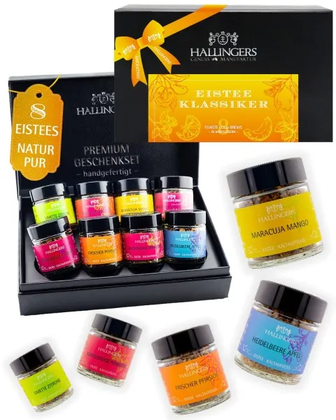 Eistee Klassiker - Tee-Set, 8x loser Tee Geschenkbox