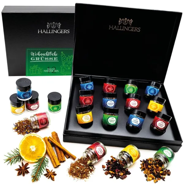 Weihnachtliche Grüße (12 Winter-Tees im Glas)