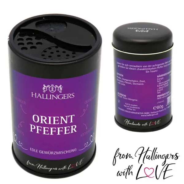 Orient-Pfeffer (Aromadose) - Premium Pfeffer für Pfeffermühle, Reis & Desserts (80g)