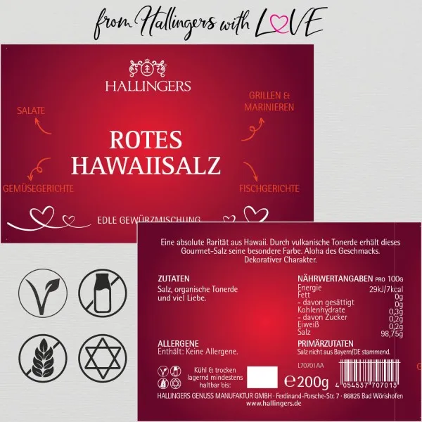 Rotes Hawaiisalz (Dekosalz) (Salz)