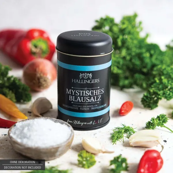 Mystisches Blausalz (Aromadose) - Premium Salz für Meersfrüchte, Fleisch & Trüffel (195g)