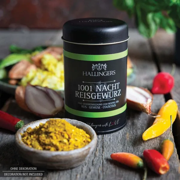 1001 Nacht Reisgewürz (Aromadose) - Gewürz-Mischung für Reis, Gemüse & Couscous (95g)