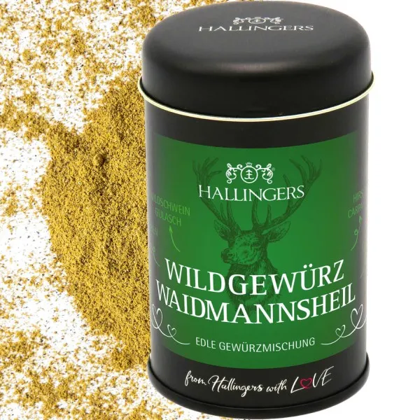 Wildgewürz Waidmannsheil (Aromadose) - Gewürz-Mischung für Reh, Wildschwein & Hirsch (60g)