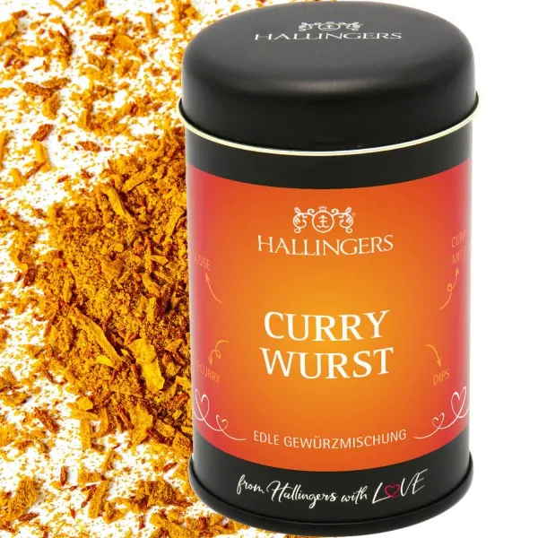 Currywurst (Aromadose) - Gewürz-Mischung für Currysoße, Gemüsecurry, Dips & Pommes (85g)