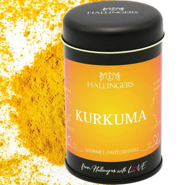 Kurkuma (Aromadose) - Basis-Gewürz für Reisgerichte, Goldene Milch & Currygerichte (85g)