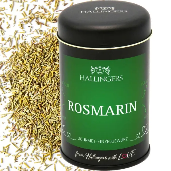 Rosmarin (Aromadose) - Basis-Gewürz für Ofenkartoffeln, Lammkeule, Focaccia & Hendl (46g)
