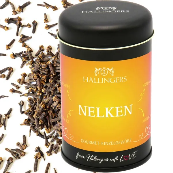 Nelken (Aromadose) - Basis-Gewürz für Glühwein, Chai-Tee, Bratensoße & Apfelkompott (60g)