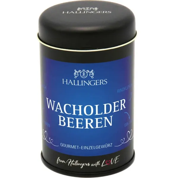 Wacholderbeeren (Aromadose) - Basis-Gewürz für Wildgulasch, Rindfleisch-Eintopf & Gin-Sauce (90g)