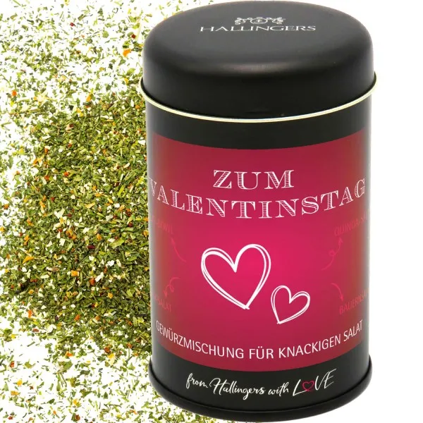 Zum Valentinstag - pink (Aromadose) - Gewürz-Mischung für Salate, Vorspeisen & Dressings als Geschenk (55g)