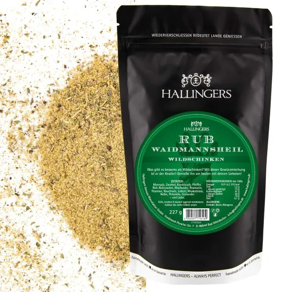 Wildschinken Rub (für Wildgerichte & Schinkenwürze) - Gewürz-Rub, zum Marinieren Aromabeutel