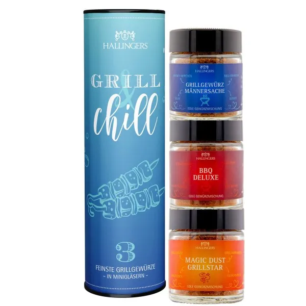 Grill & Chill (3 Gewürze im Glas)