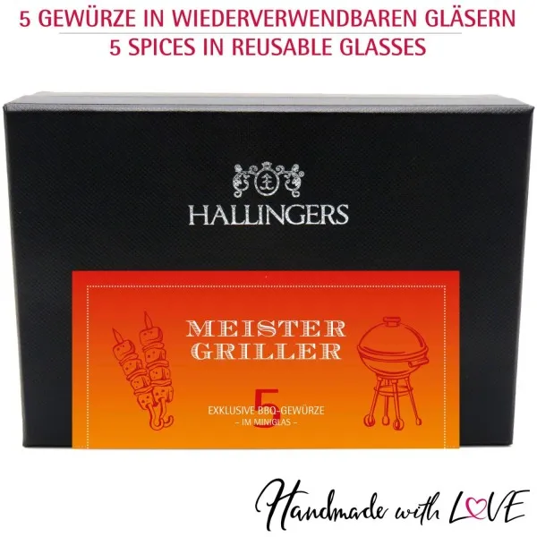 Meistergriller (5 Grill-Gewürze im Glas)