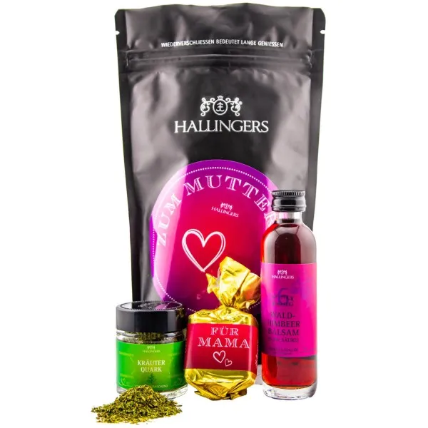 Zum Muttertag (Bundle) - Muttertagsgeschenk Wundertüte Geschenkset Nougat Waldhimbeerbalsam & Gewürz zum Muttertag (77g)