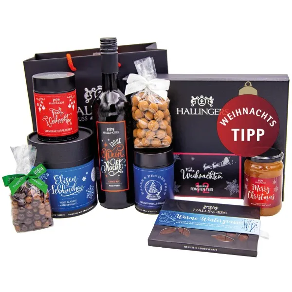 Weihnachtspackerl (Bundle) - Weihnachtliches Geschenkset Gourmet Köstlichkeiten als Geschenkkorb zu Weihnachten (2430g)