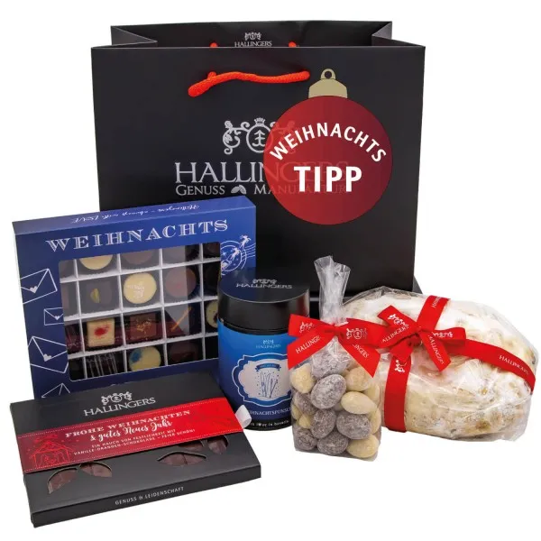 Stollen & More (Bundle) - Weihnachtliches Geschenkset Gourmet Köstlichkeiten als Geschenkkorb zu Weihnachten (1110g)