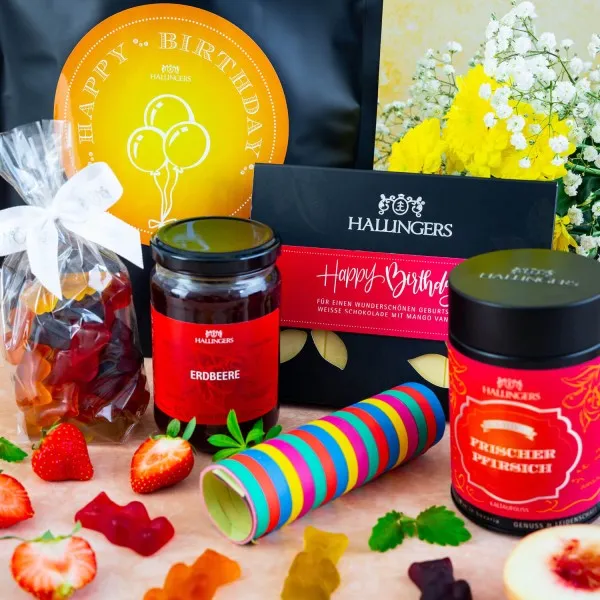 Hallingers Genuss Manufaktur Feinkost Geburtstagsgeschenk-Set