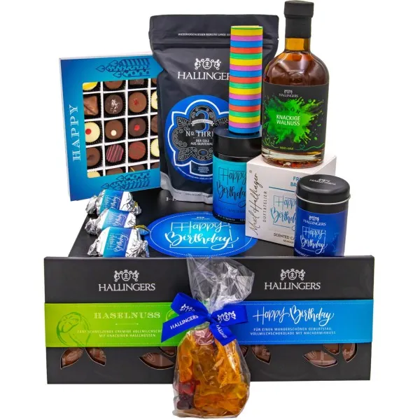 Happy birthday blue (Geschenkkorb)