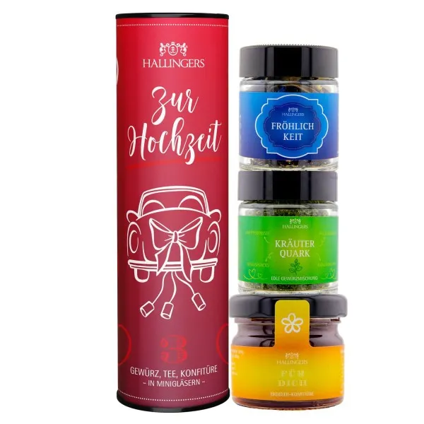 Zur Hochzeit (3er Gewürz, Tee, Konfitüre)