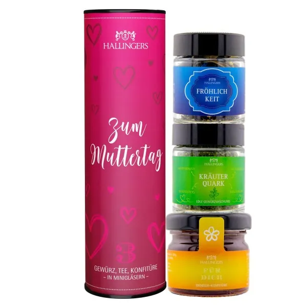 Zum Muttertag (3er Gewürz, Tee, Konfitüre)