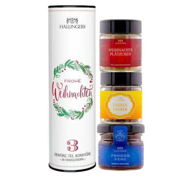 Frohe Weihnachten (3er Gewürz, Tee, Konfitüre)