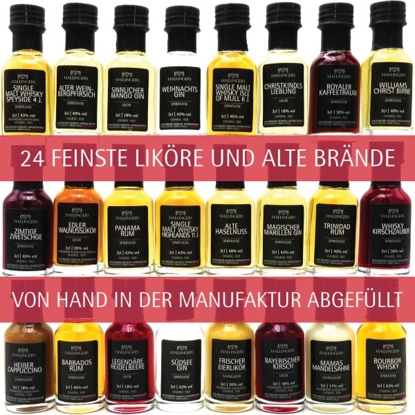 Premium Spirituosen und Likör Adventskalender (720ml) - Berauschende Genussmomente - Whisky, Rum, Gin, Spirituose & Likör (Set)