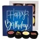 Happy Birthday blue - Pralinen, ohne Alkohol handmade