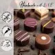 Happy Birthday blue L - Pralinen, ohne Alkohol handmade