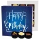 Happy Birthday blue L - Pralinen, ohne Alkohol handmade
