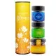 Statt Blumen (veganes Mitbringsel Tee, Konfitüre & Gewürz) - Feinkost-Set, 3x Miniglas Geschenkdose