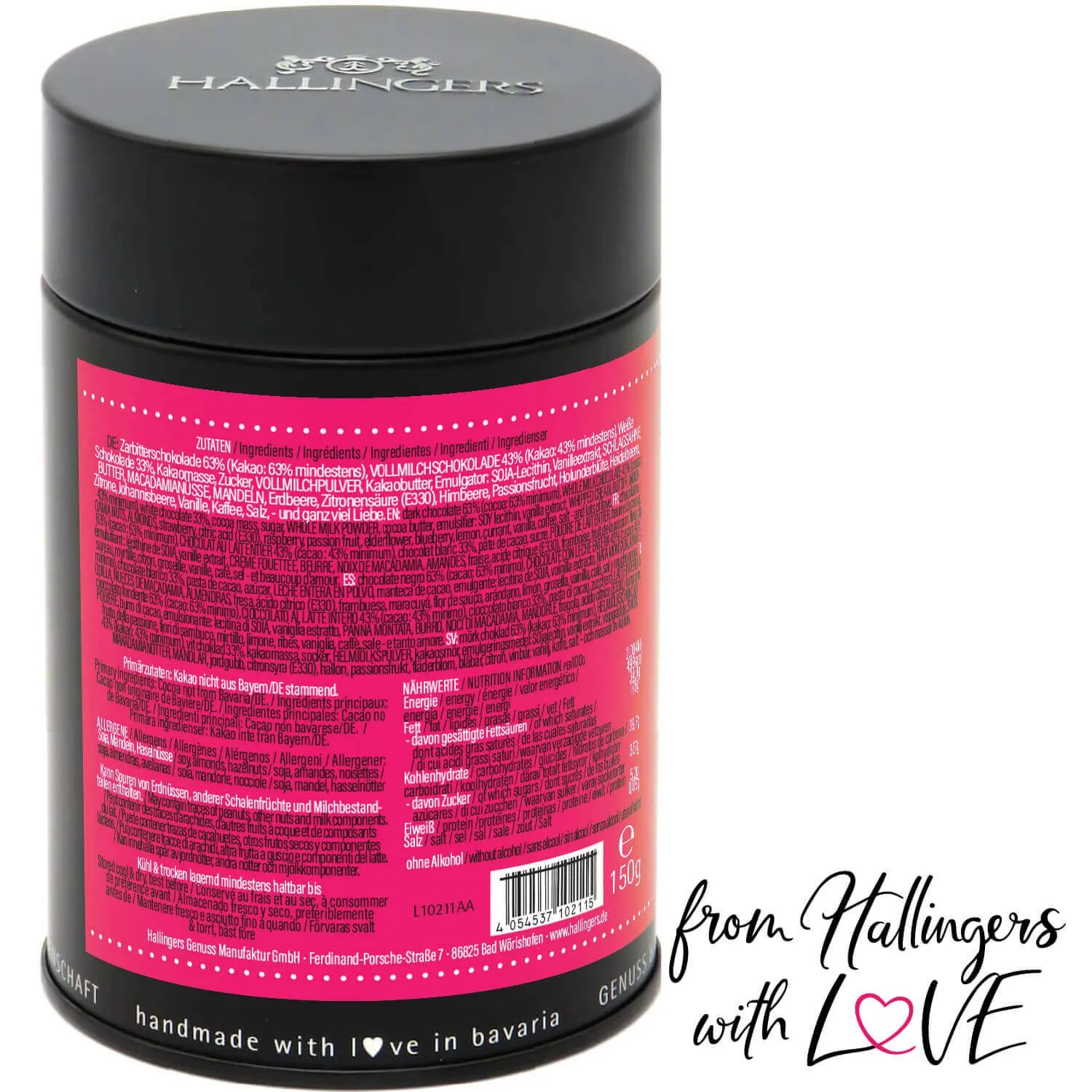 Frohe Ostern - pink (Pralinen-Ostereier-Mix, ohne Alkohol)