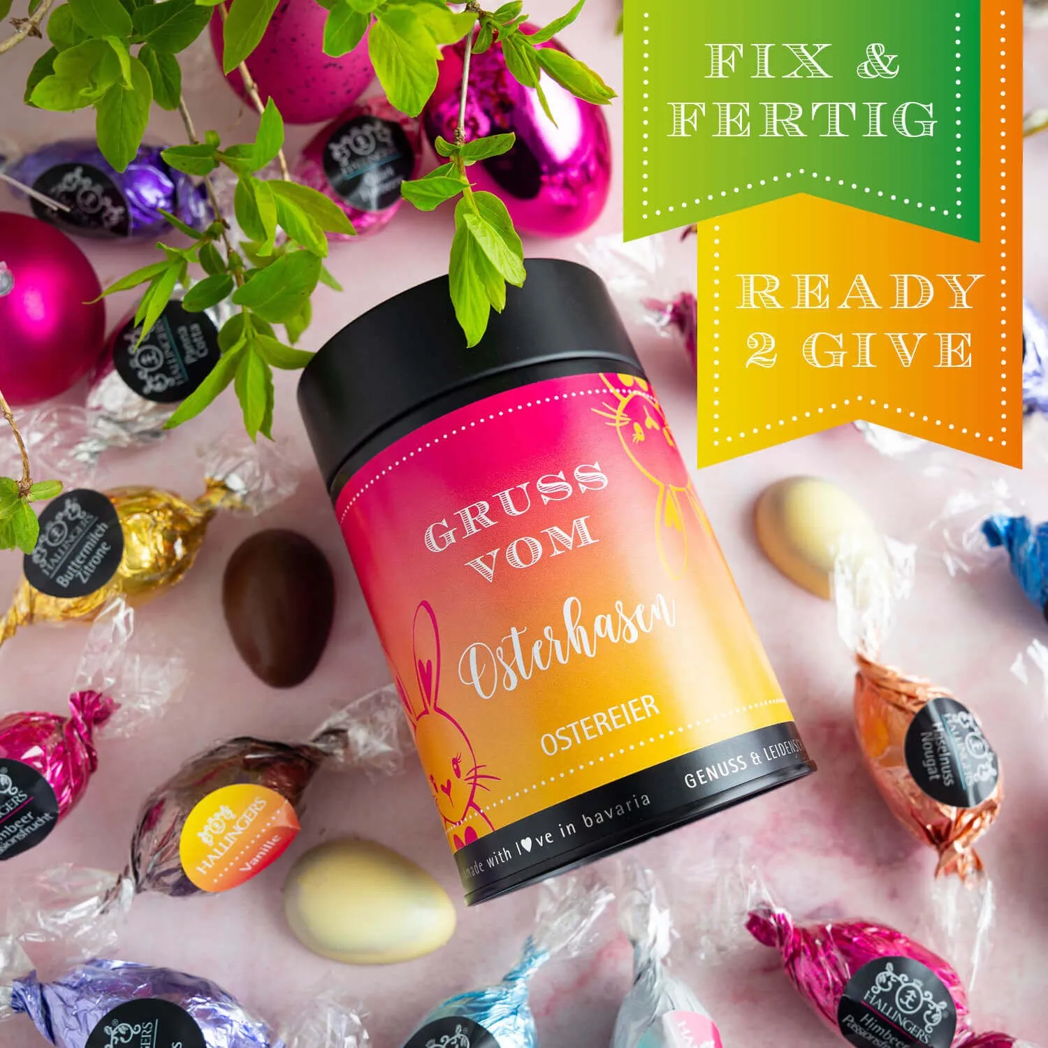 Verführung pur! Die Königsklasse der Confiserie-Kunst sind handgefertigte Ostereier!