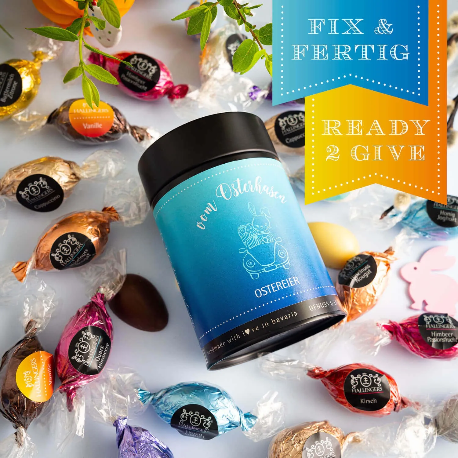 Verführung pur! Die Königsklasse der Confiserie-Kunst sind handgefertigte Ostereier!