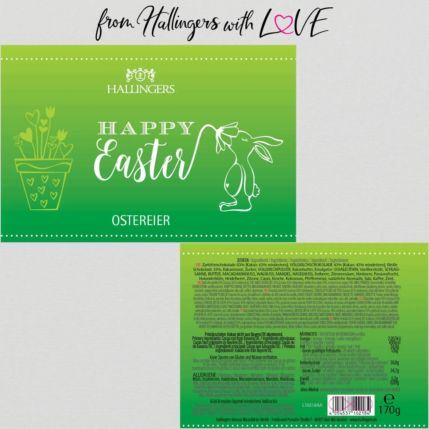 Happy Easter (Pralinen-Ostereier-Mix, ohne Alkohol)