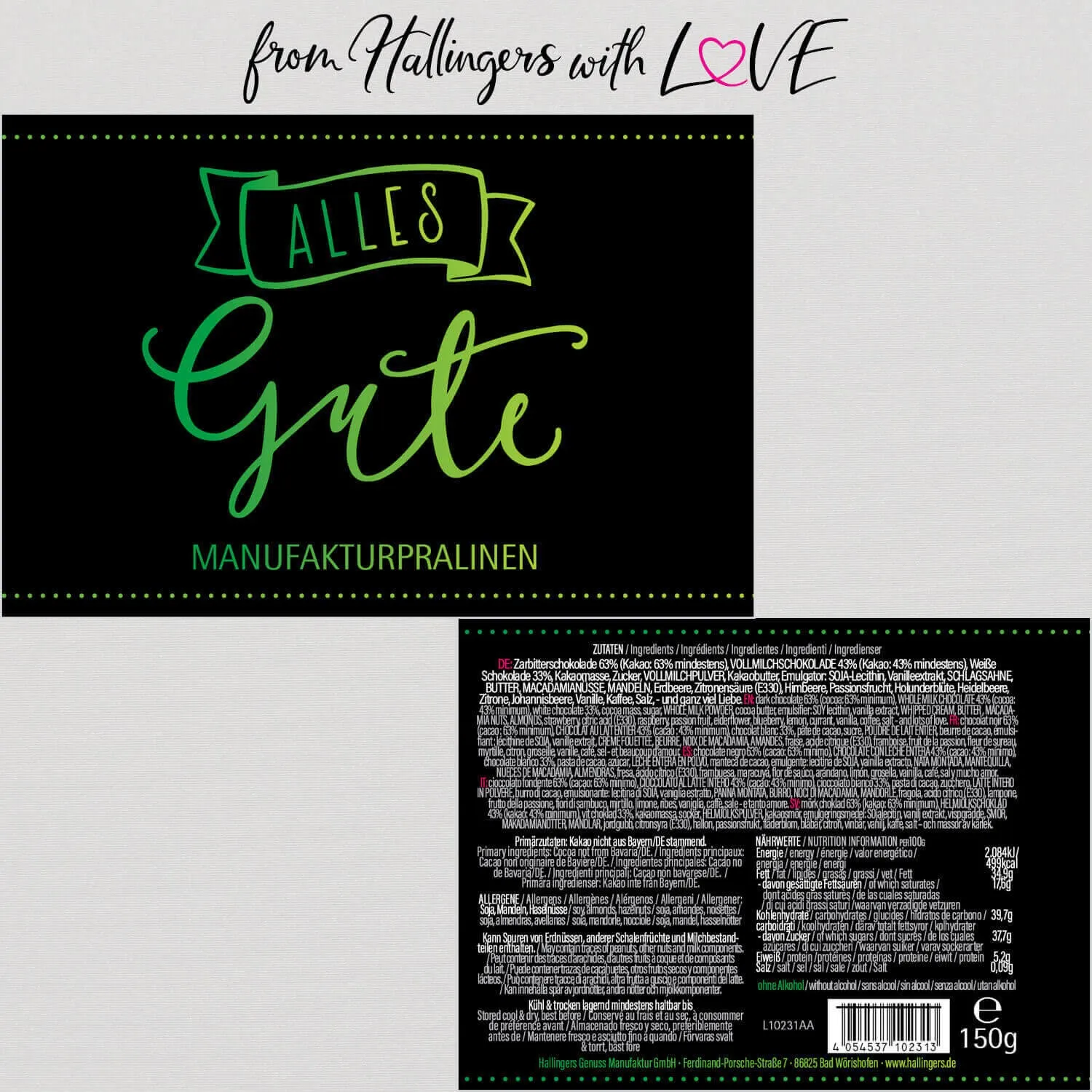 Alles Gute (Pralinen Mix, ohne Alkohol)