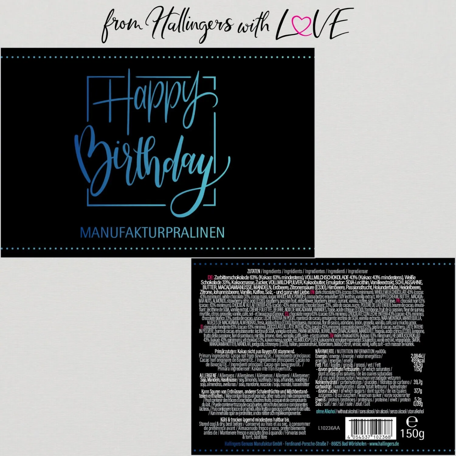 Happy Birthday (Pralinen Mix, ohne Alkohol)