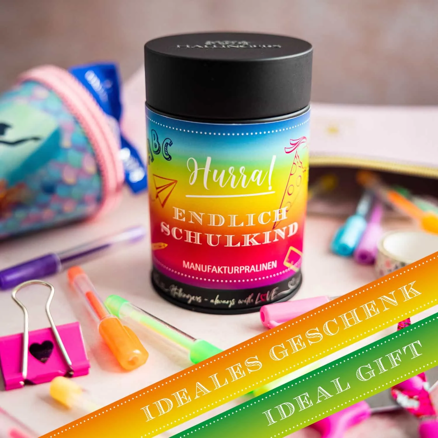 Süßer Begleiter für die Schultüte oder den Gabentisch! Handgemachte Pralinen sind die Königsklasse der Confiserie-Kunst!